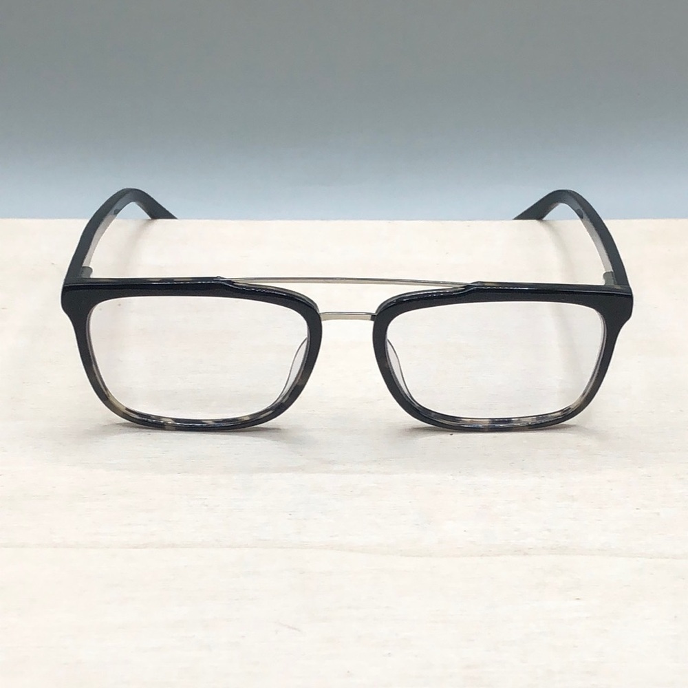 Ernest Hemingway 4825 Black Amber 54-18-148 full rim double bridge